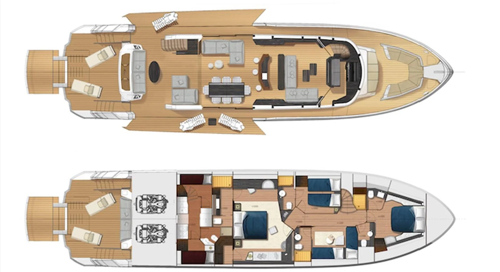 a computer generated image of a building aboard OKEAN 80/01 Yacht for Sale