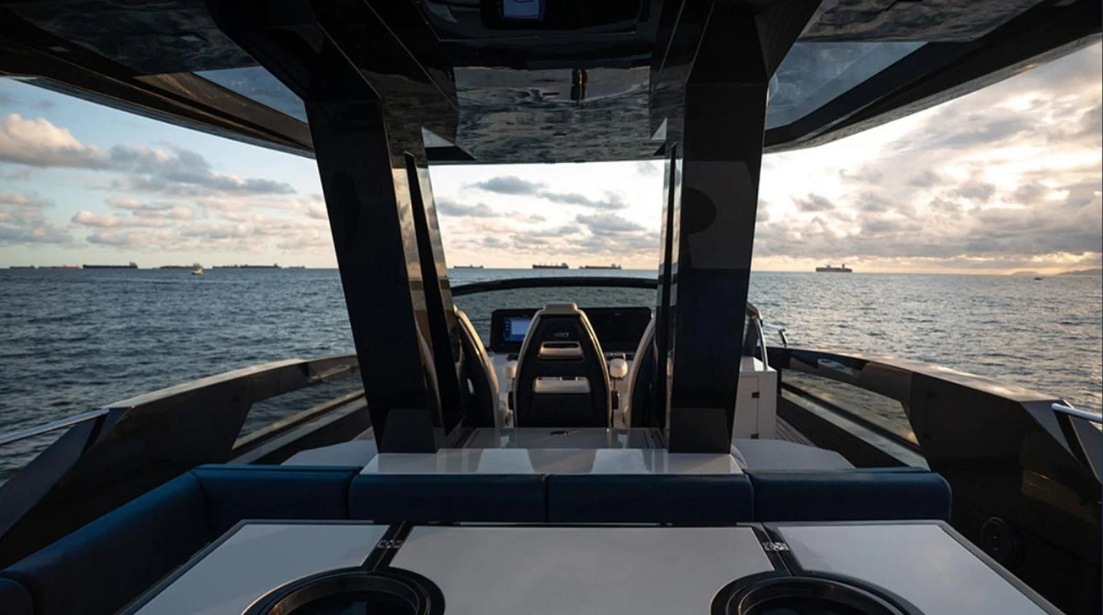 a boat on the water aboard OKEAN 80/01 Yacht for Sale