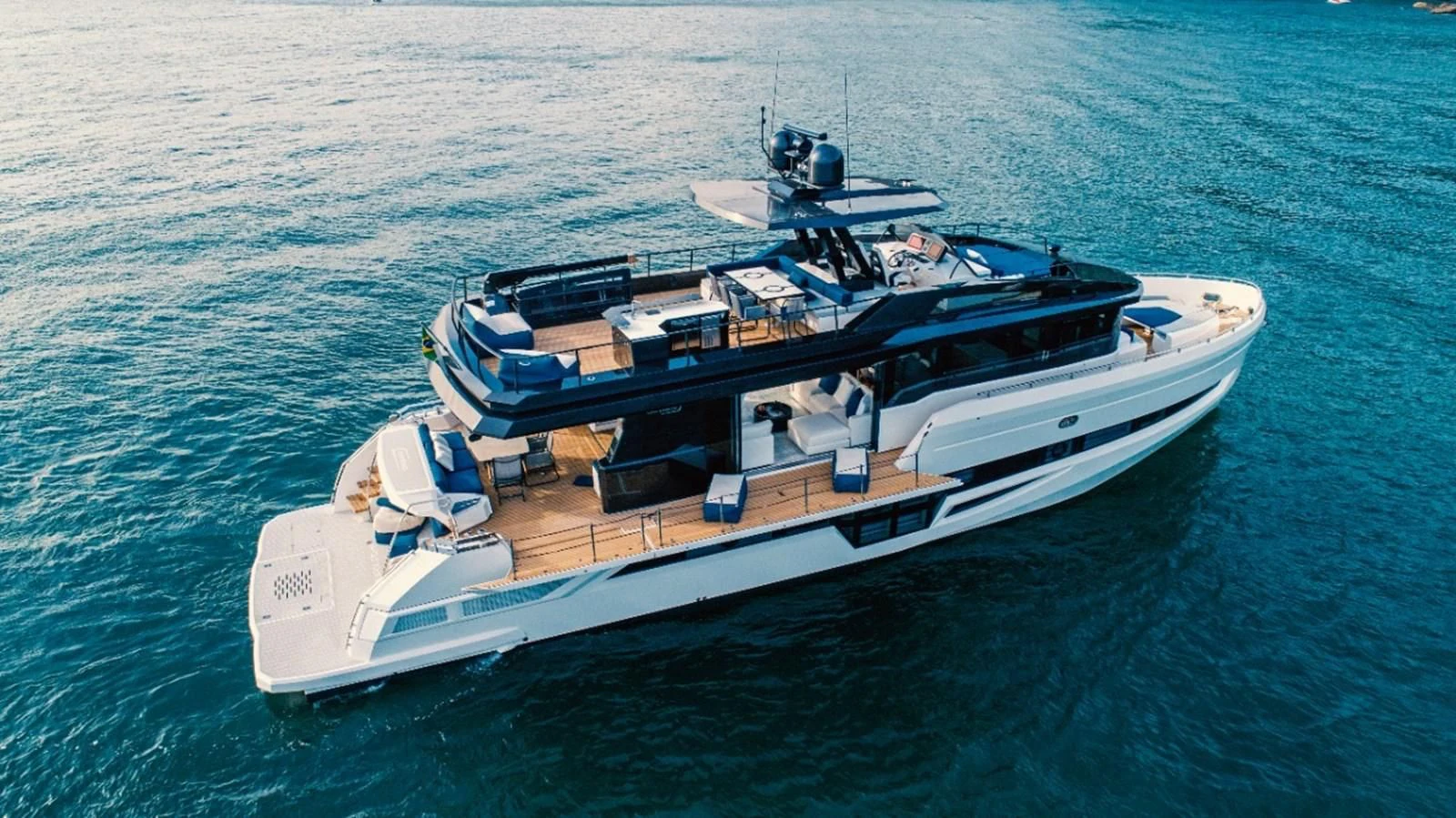 a boat in the water aboard OKEAN 80/01 Yacht for Sale