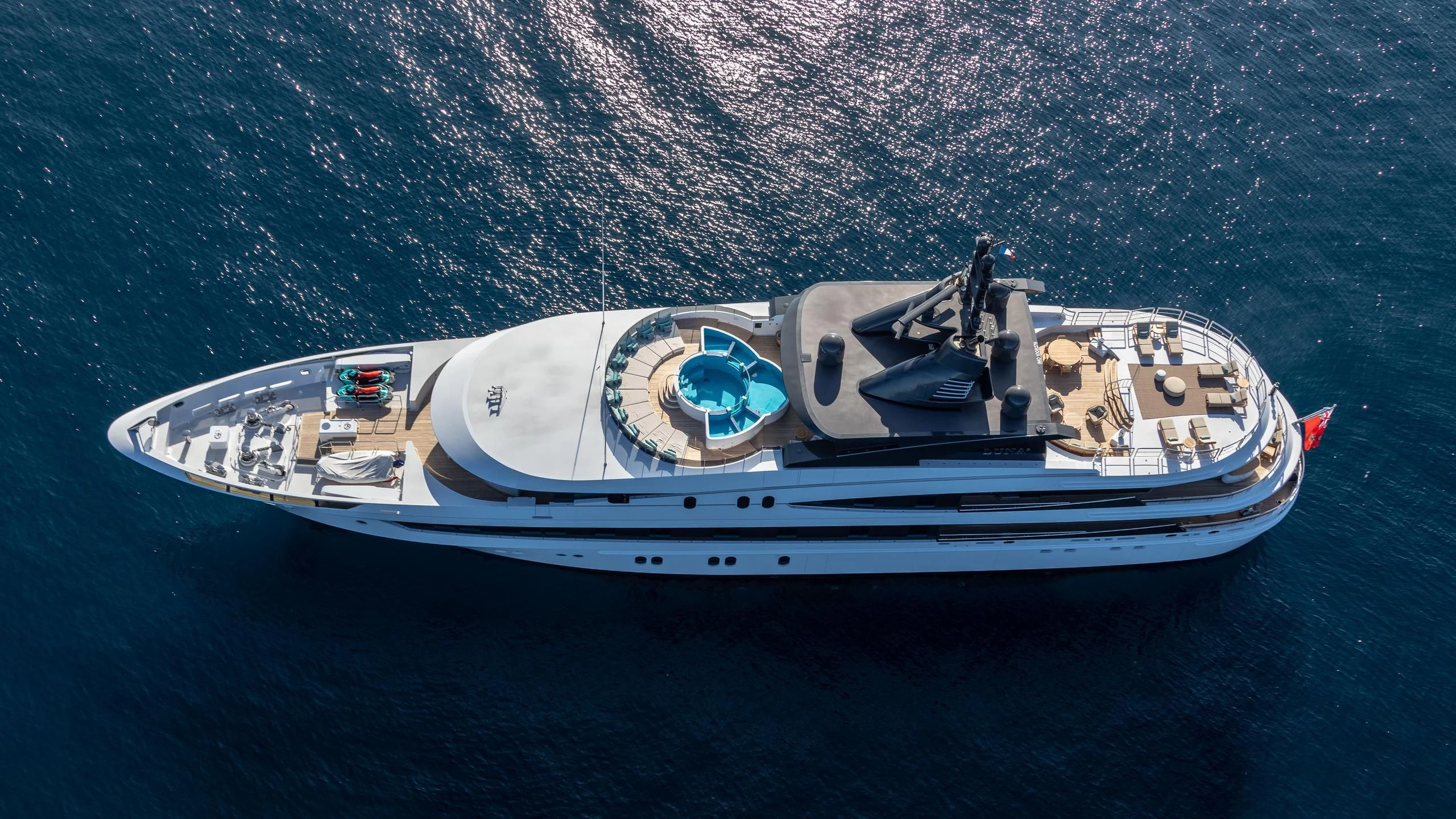 a boat in the water aboard AHS Yacht for Sale