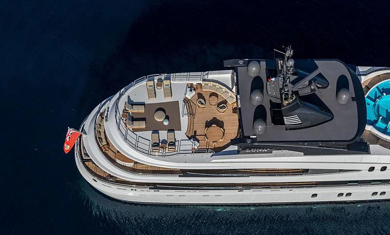 a space ship on a planet aboard AHS Yacht for Sale