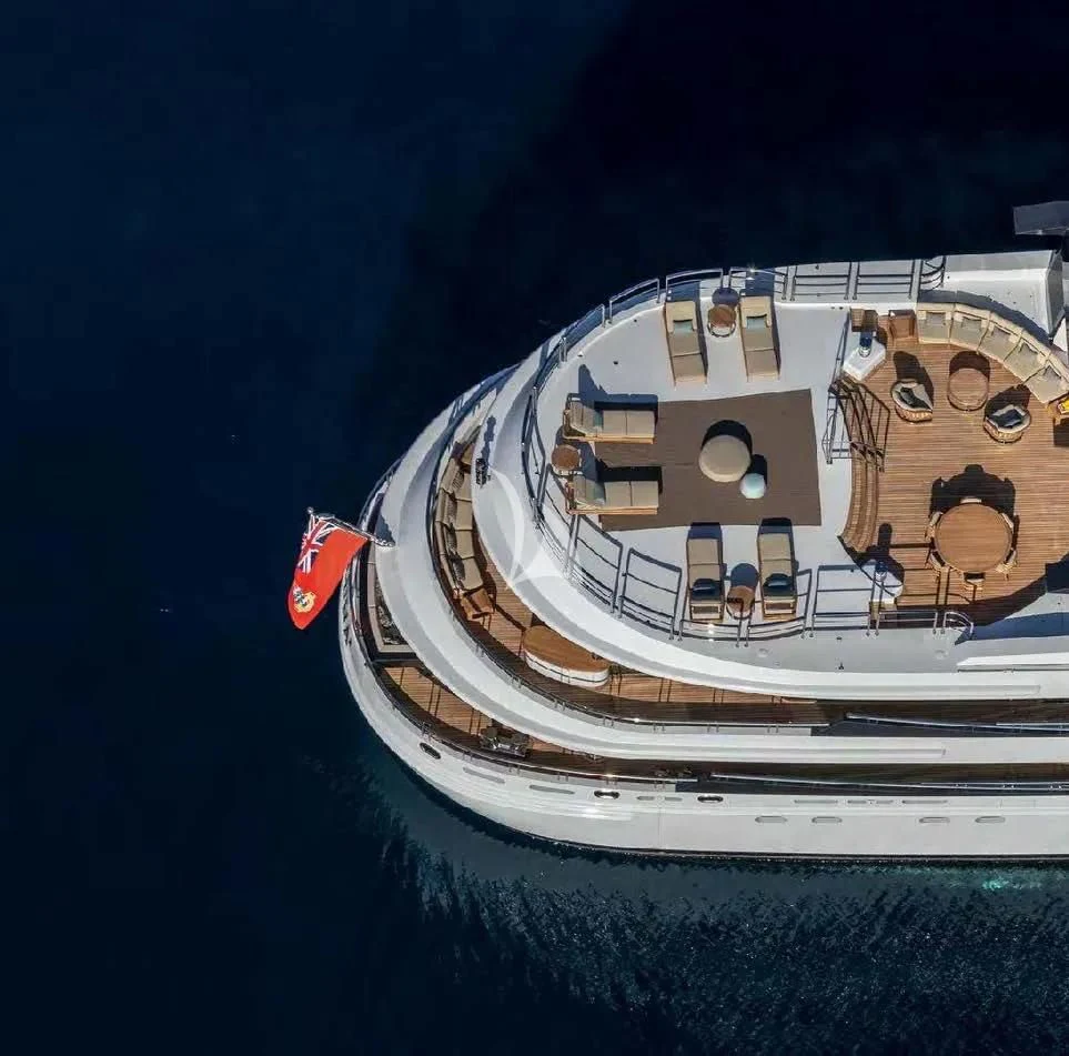 a model of a ship aboard AHS Yacht for Sale