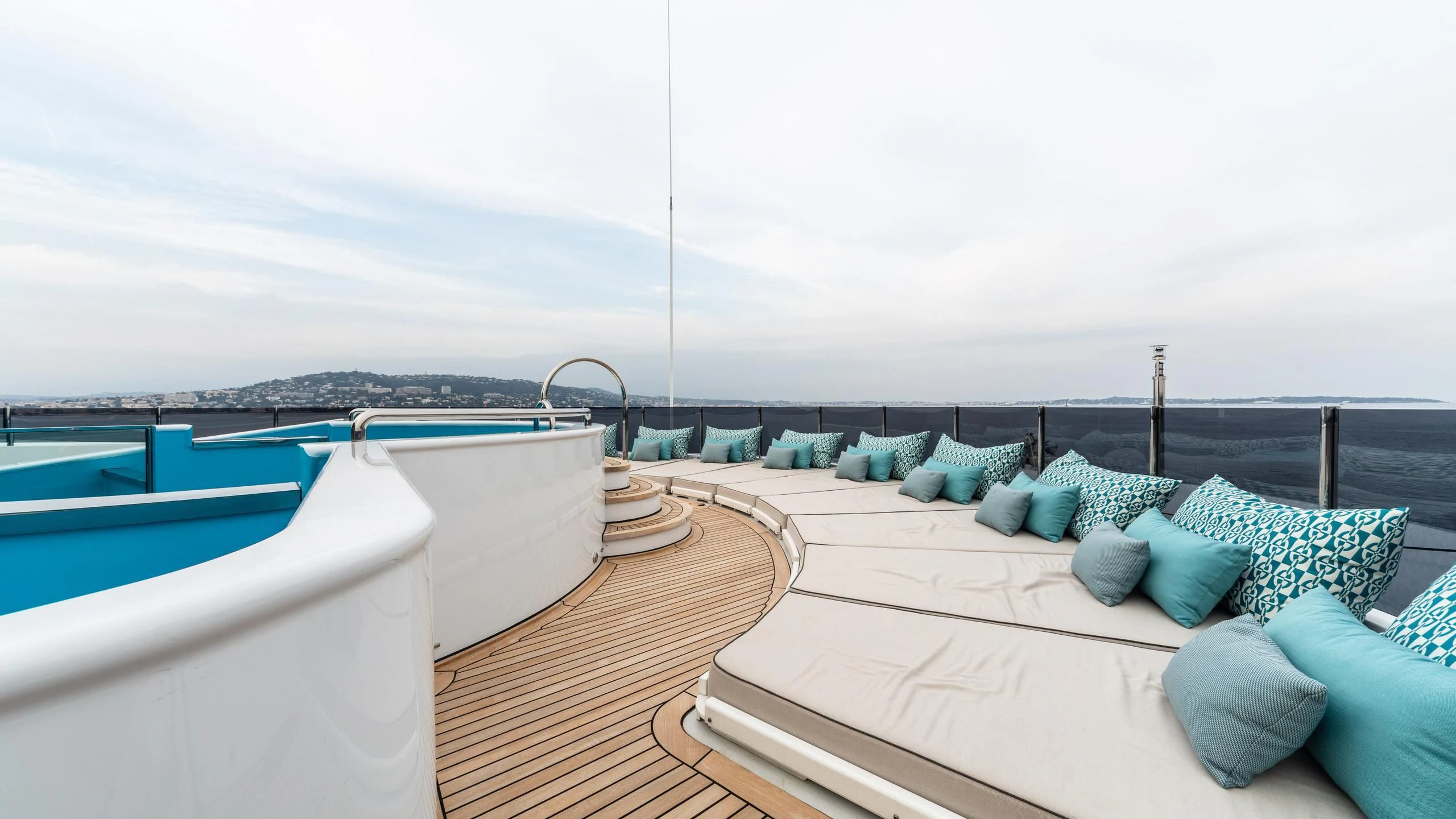 a boat on the water aboard AHS Yacht for Sale