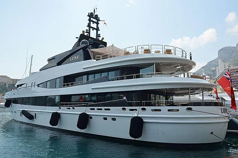 a large white boat aboard AHS Yacht for Sale