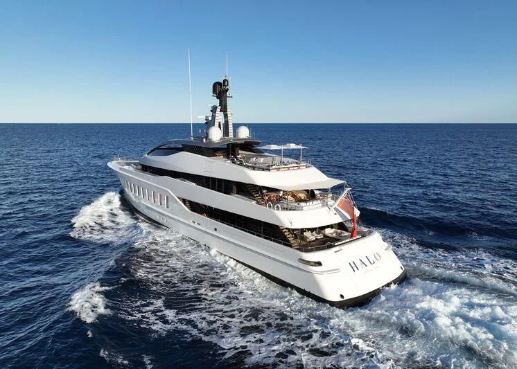 a boat on the water aboard HALO Yacht for Charter