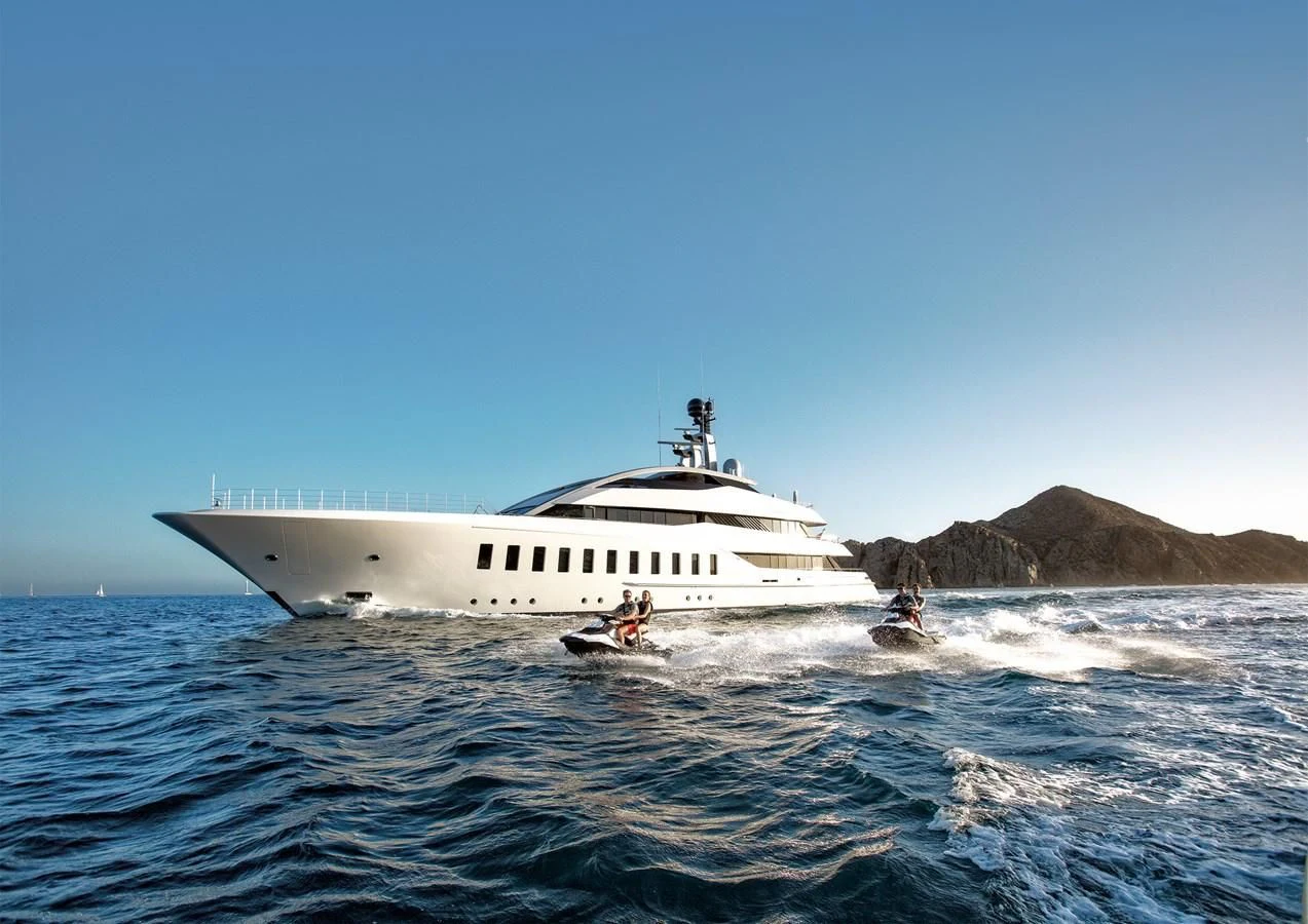 a boat on the water aboard HALO Yacht for Charter
