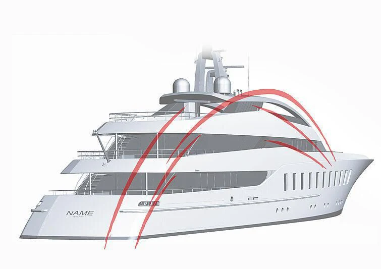 diagram aboard HALO Yacht for Charter