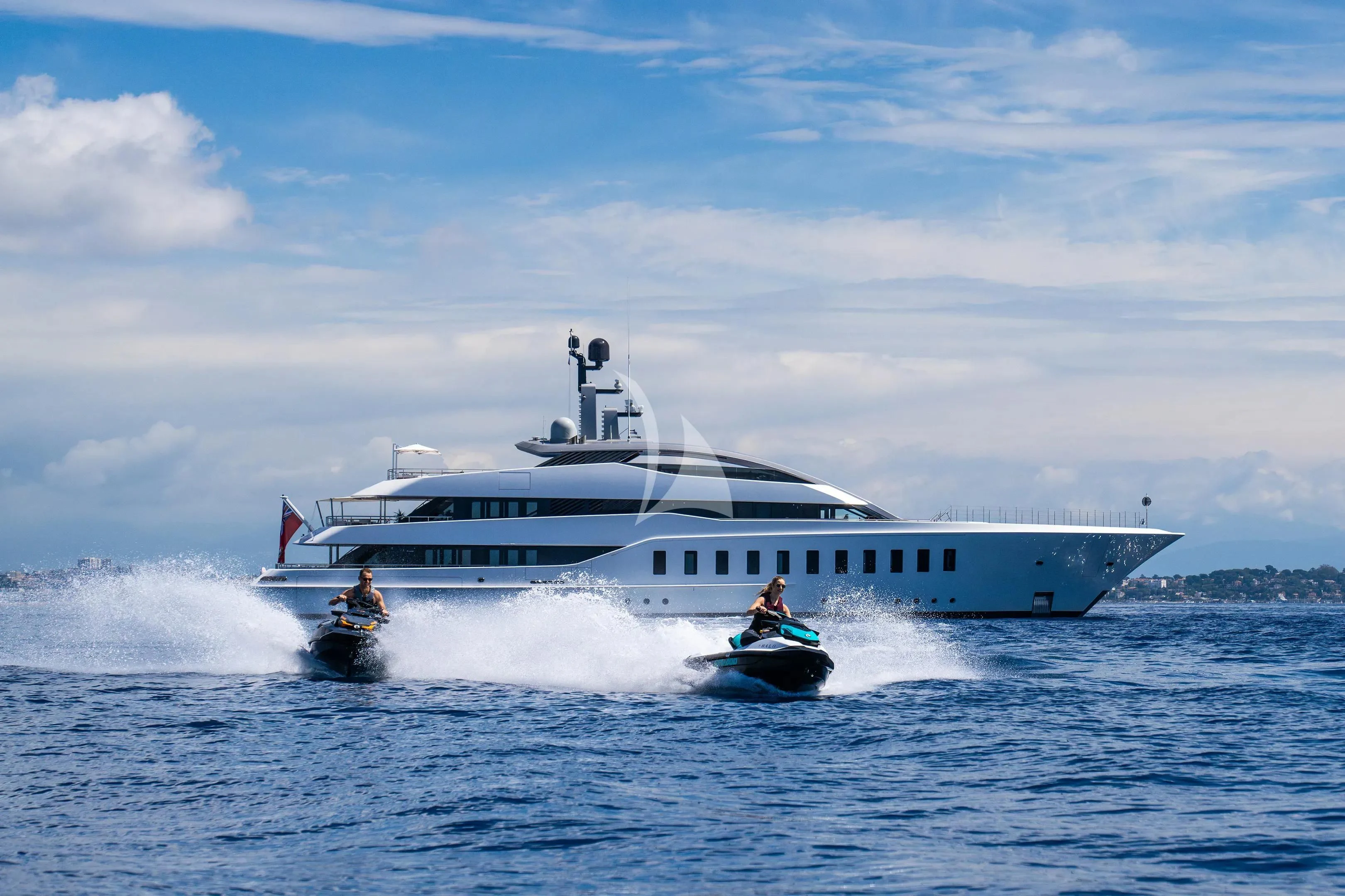 a boat on the water aboard HALO Yacht for Charter