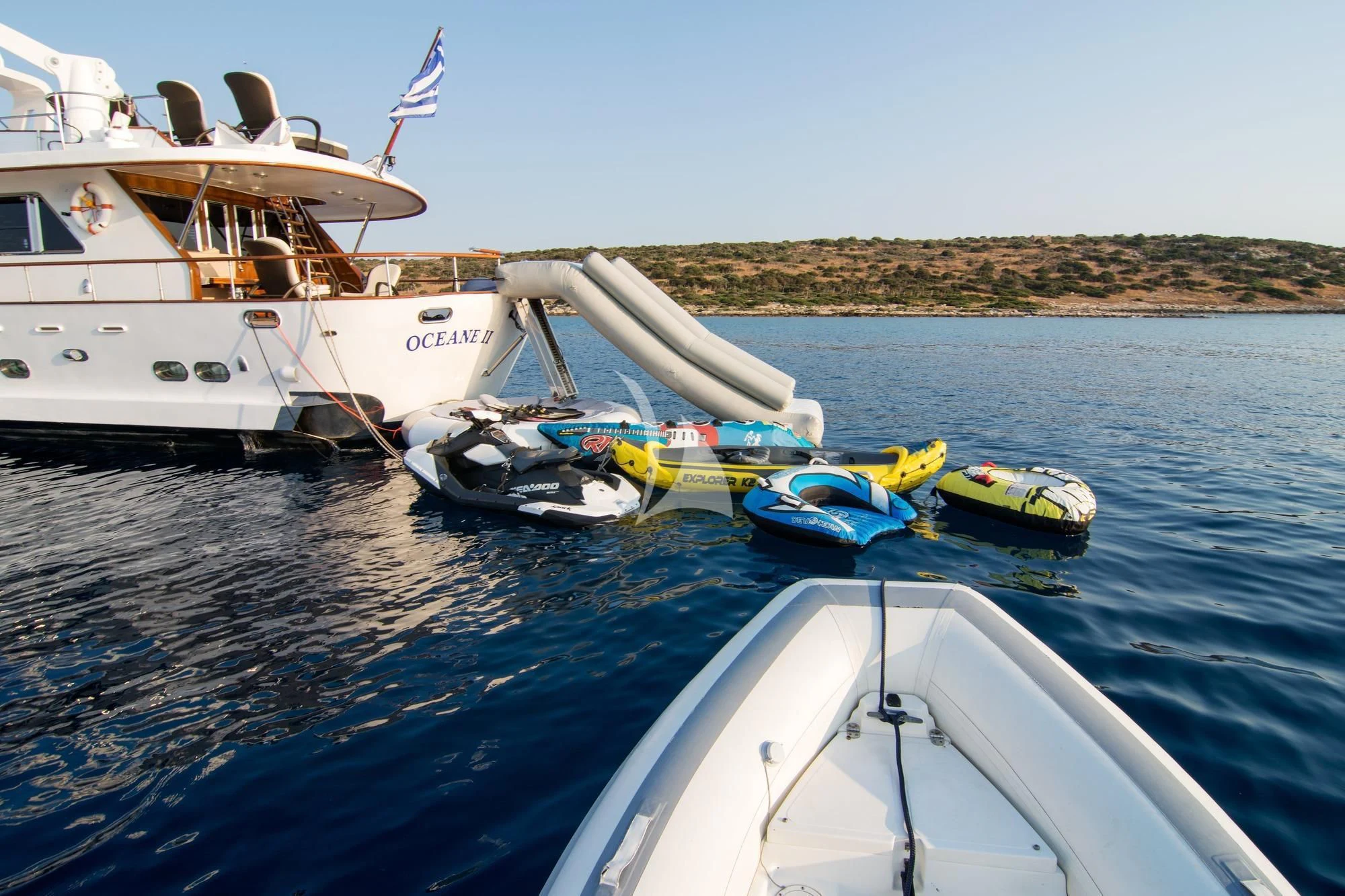 boats on the water aboard OCEANE II Yacht for Sale
