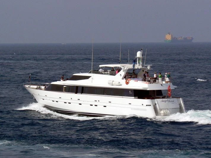 a boat on the water aboard PROVIDENCE Yacht for Sale