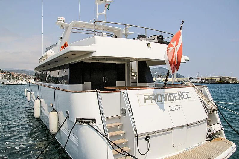 a boat on the water aboard PROVIDENCE Yacht for Sale