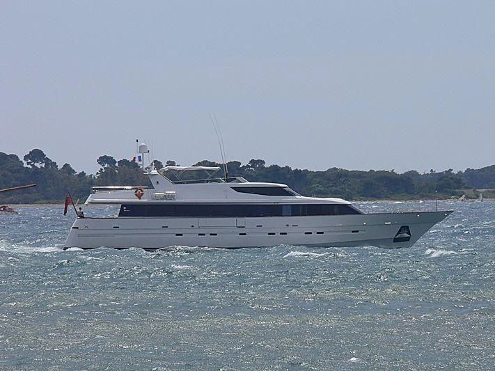 a boat in the water aboard PROVIDENCE Yacht for Sale