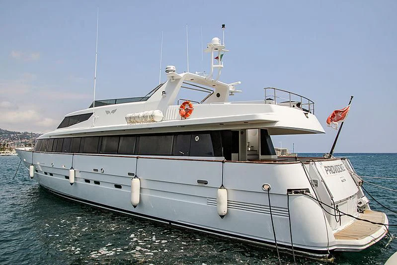 a boat on the water aboard PROVIDENCE Yacht for Sale