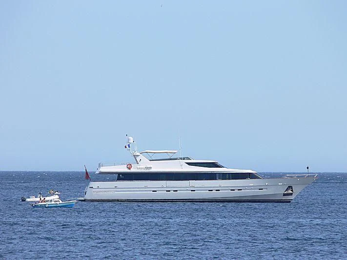 a boat in the water aboard PROVIDENCE Yacht for Sale
