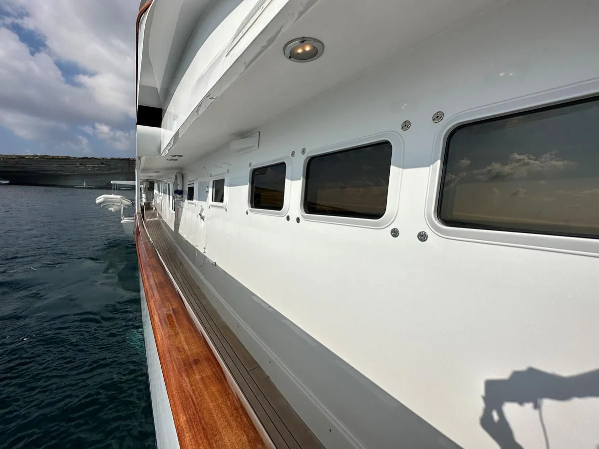 a boat on the water aboard CHEETAH MOON Yacht for Sale