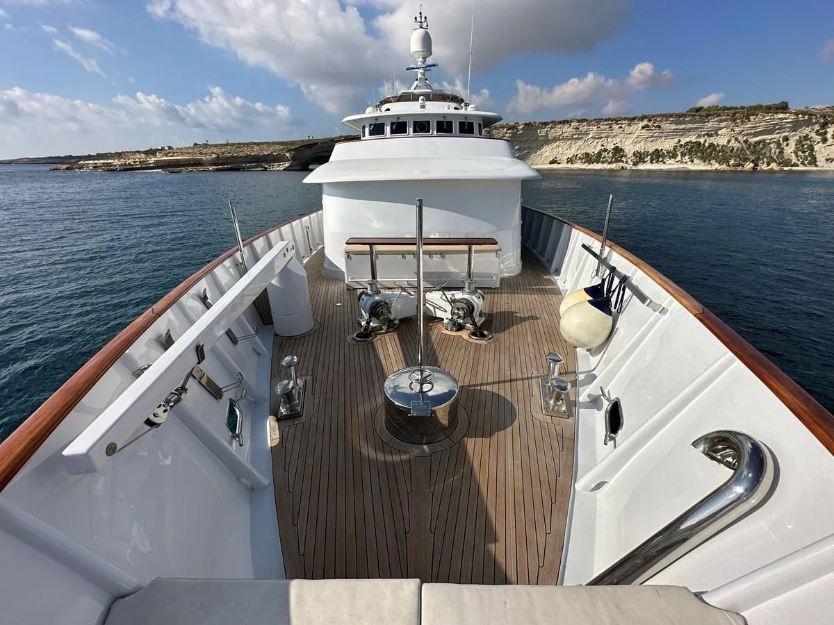 a boat on the water aboard CHEETAH MOON Yacht for Sale
