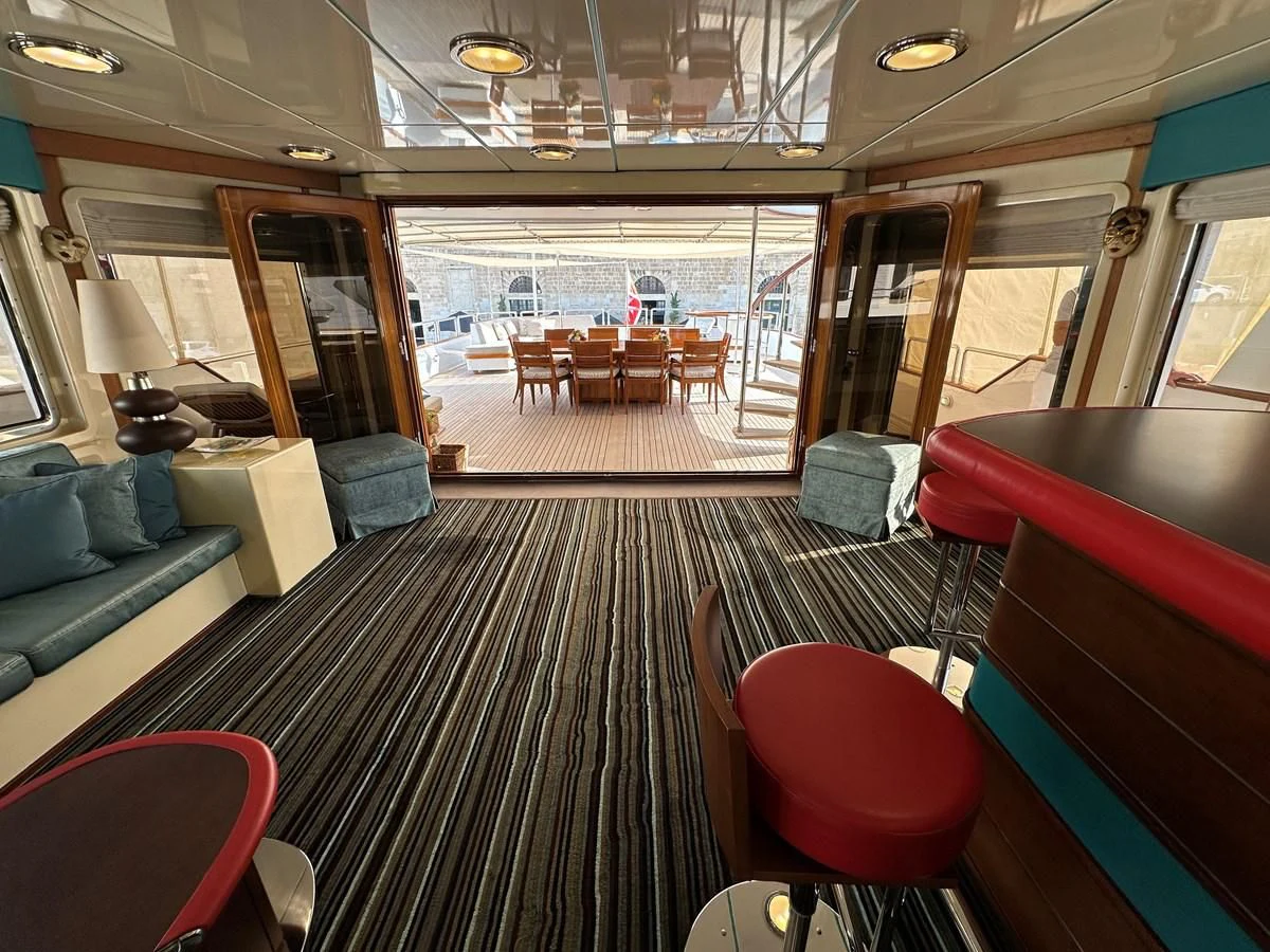 inside of a boat aboard CHEETAH MOON Yacht for Sale
