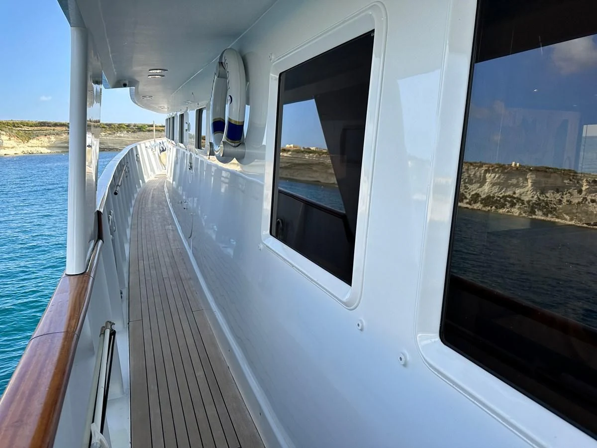 a boat on the water aboard CHEETAH MOON Yacht for Sale
