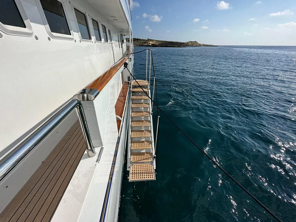 a boat on the water aboard CHEETAH MOON Yacht for Sale