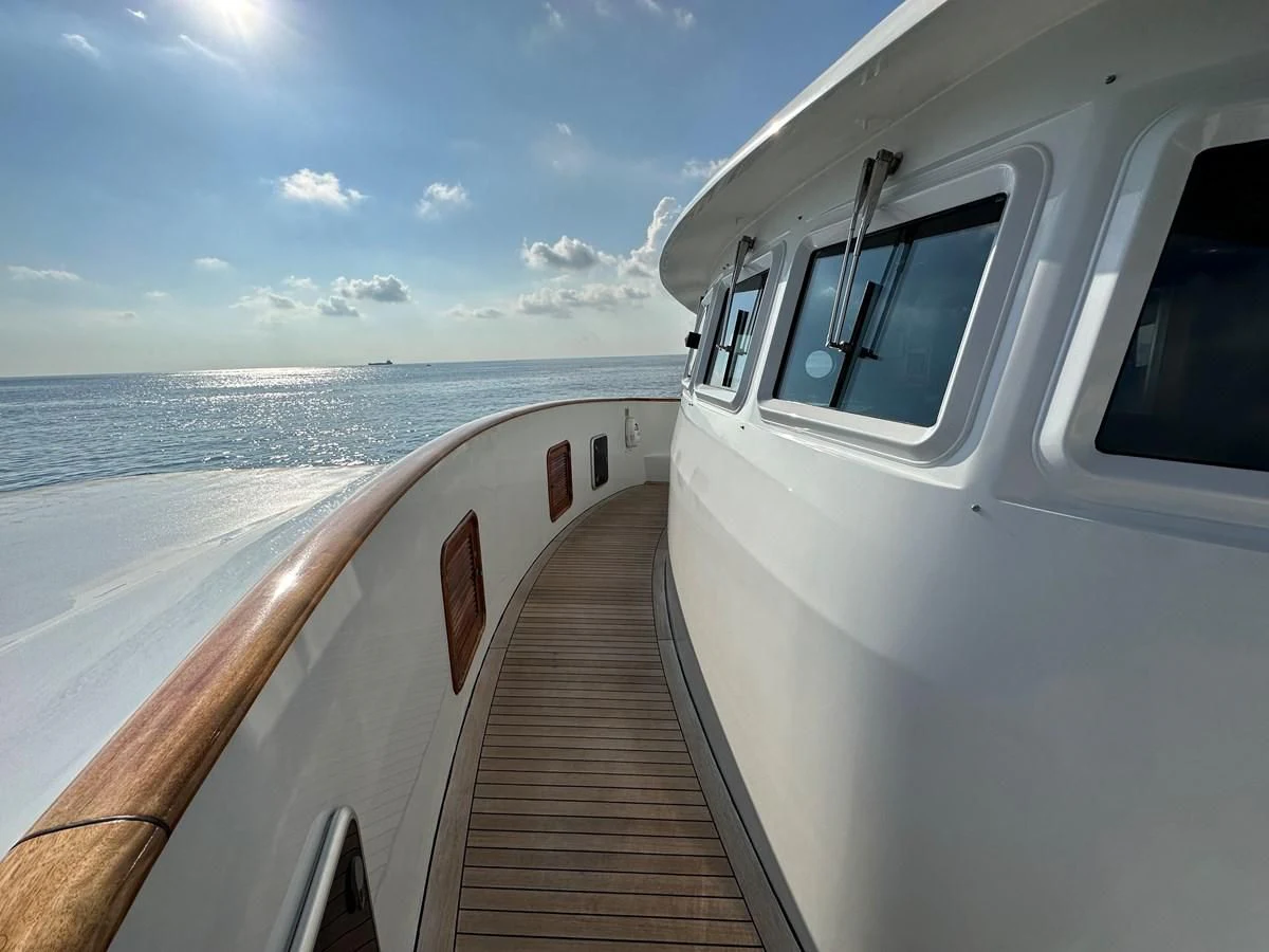 a boat on the water aboard CHEETAH MOON Yacht for Sale