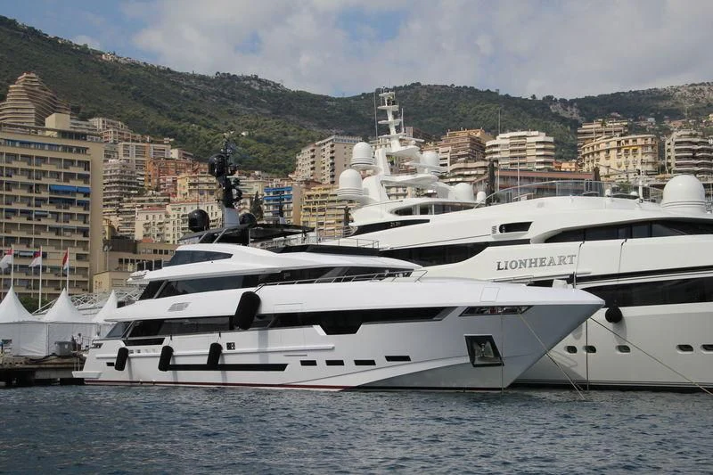 a yacht in the water aboard PARILLION Yacht for Sale