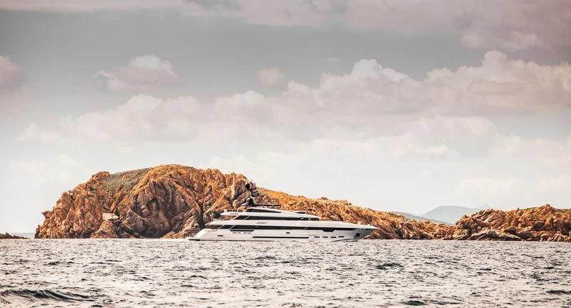 a boat on the water aboard PARILLION Yacht for Sale