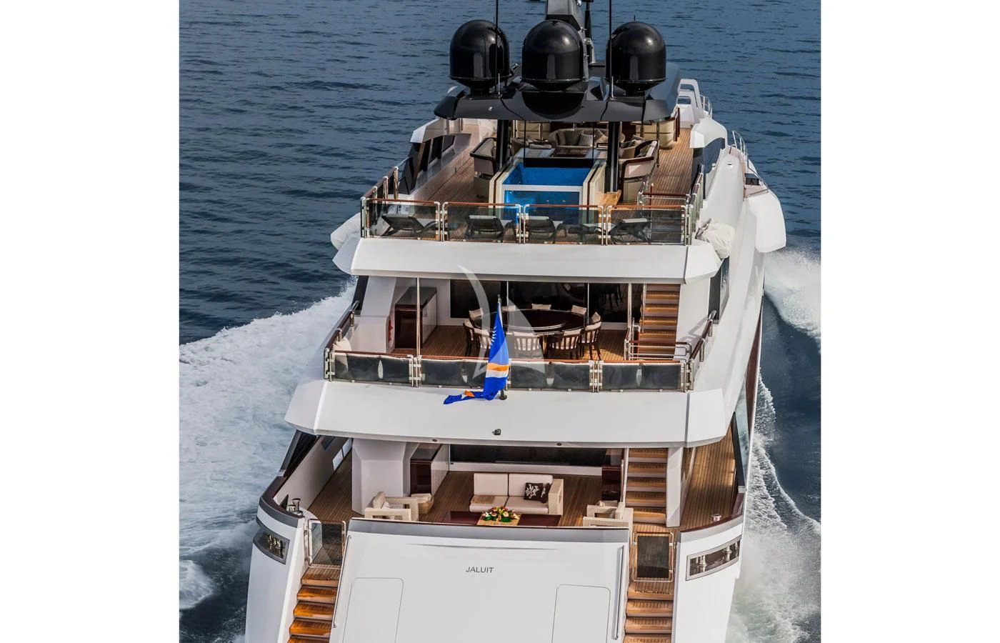 a boat on the water aboard PARILLION Yacht for Sale