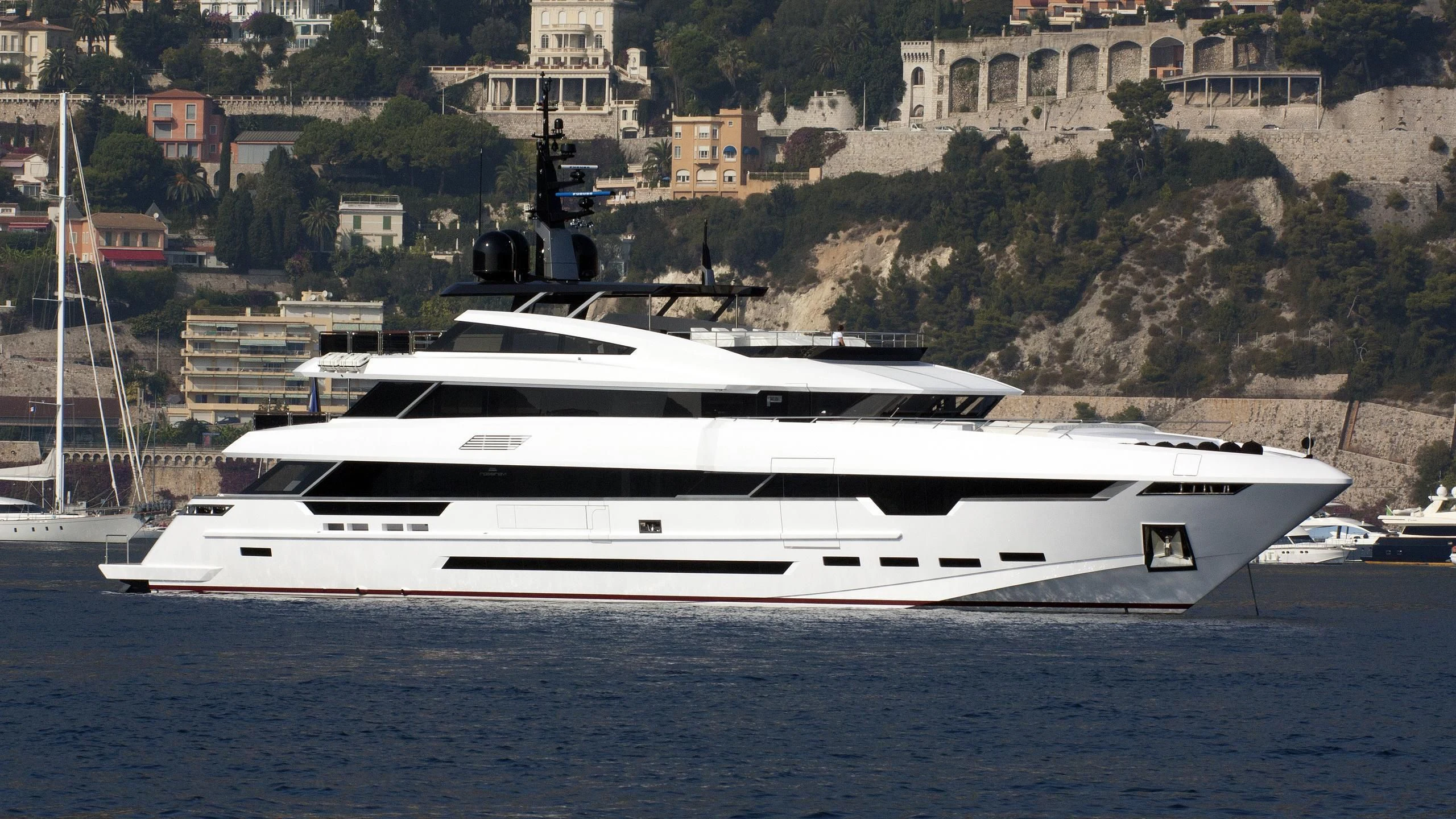 a yacht in the water aboard PARILLION Yacht for Sale