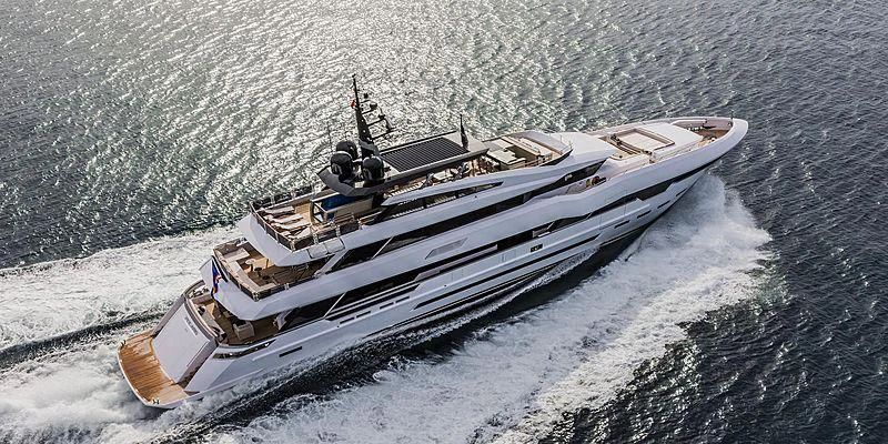 a ship on the water aboard PARILLION Yacht for Sale