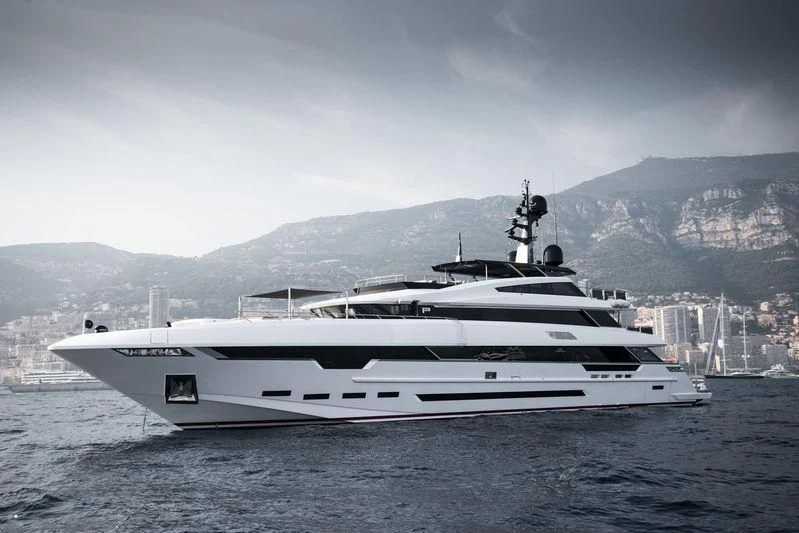 a white yacht in the water aboard PARILLION Yacht for Sale