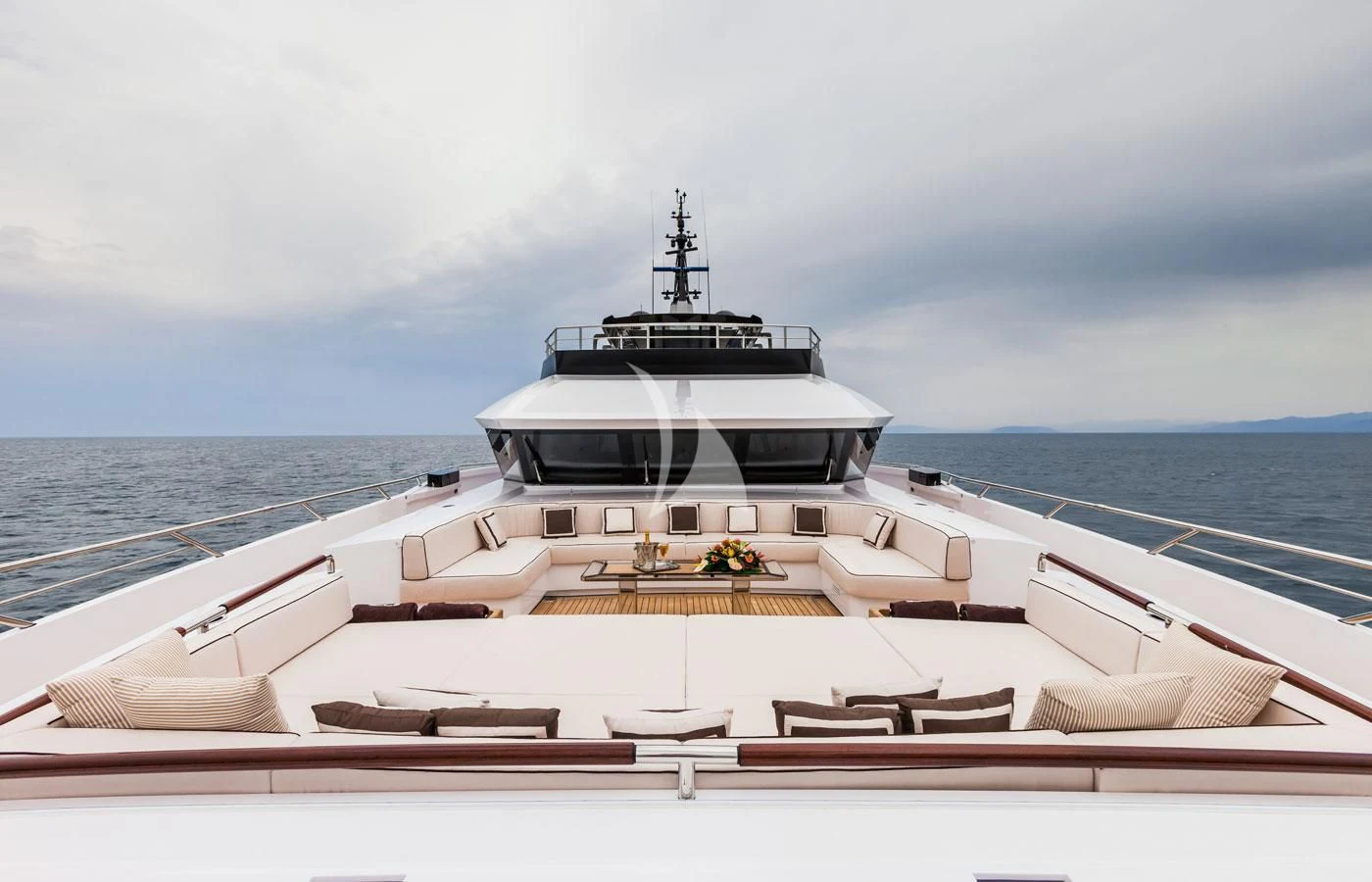 a boat on the water aboard PARILLION Yacht for Sale
