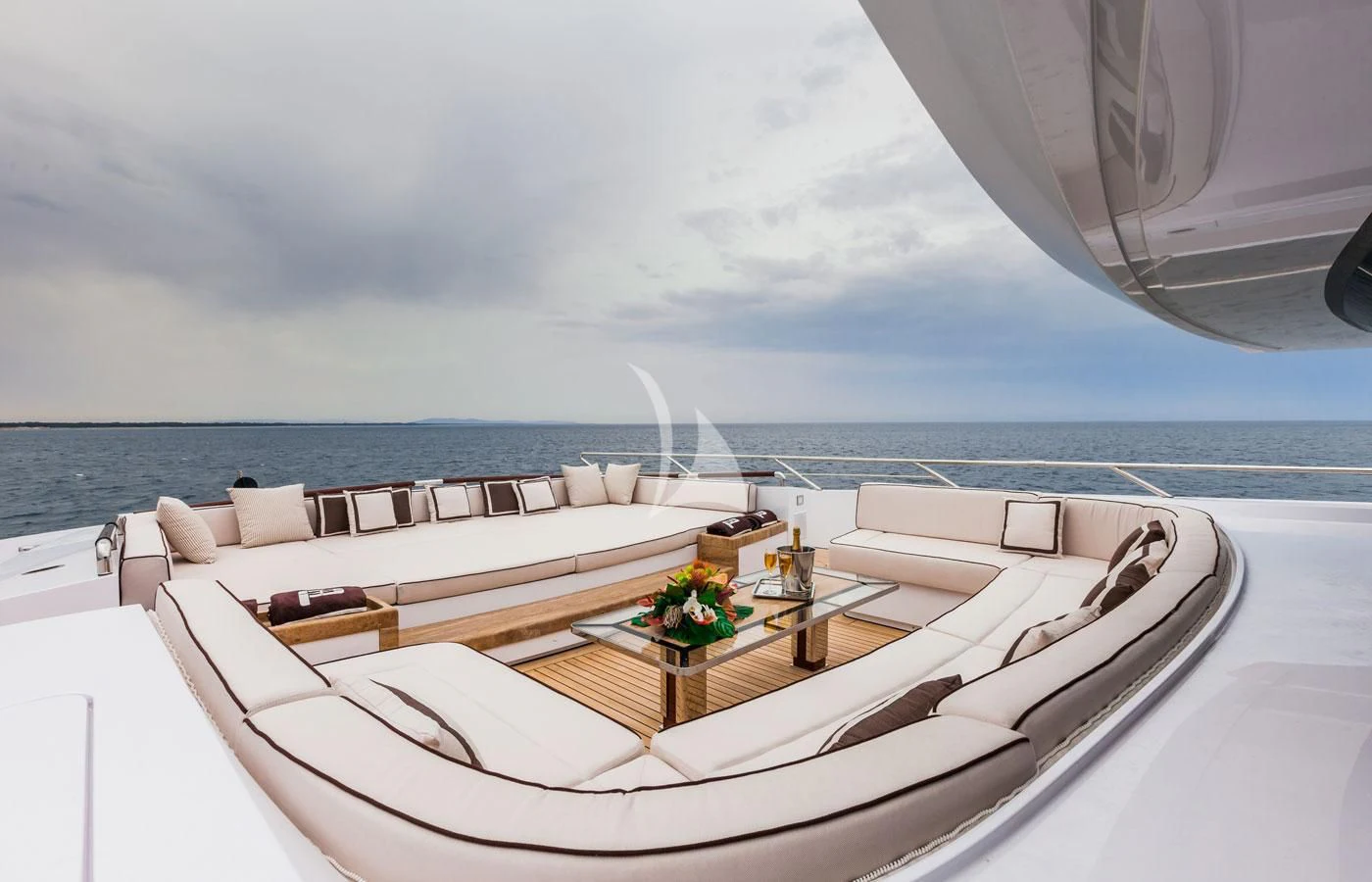 a boat on the water aboard PARILLION Yacht for Sale