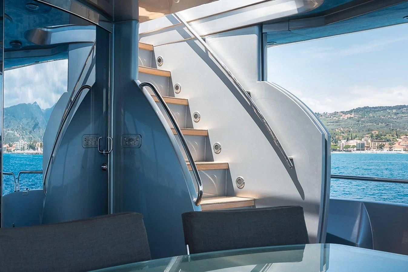 the inside of a boat aboard SMOOTH OPERATOR Yacht for Sale
