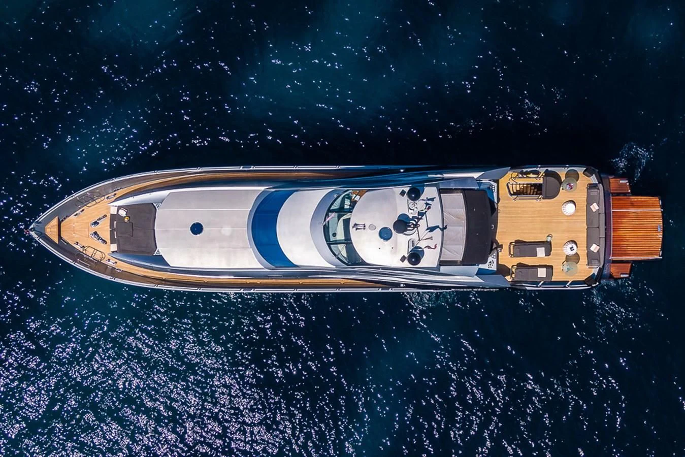 a space ship in space aboard SMOOTH OPERATOR Yacht for Sale