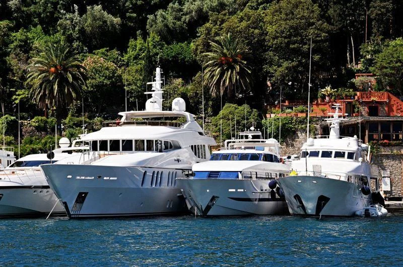 several boats in the water aboard COCO Yacht for Sale