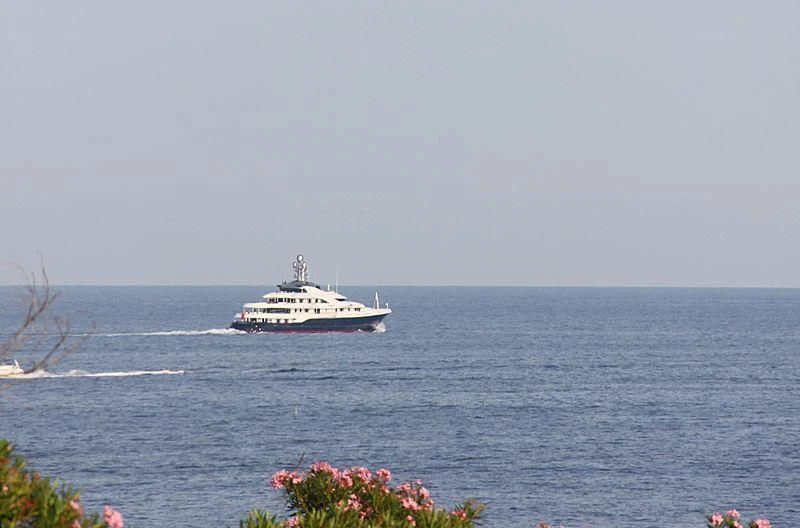 a boat on the water aboard ATTESSA IV Yacht for Sale