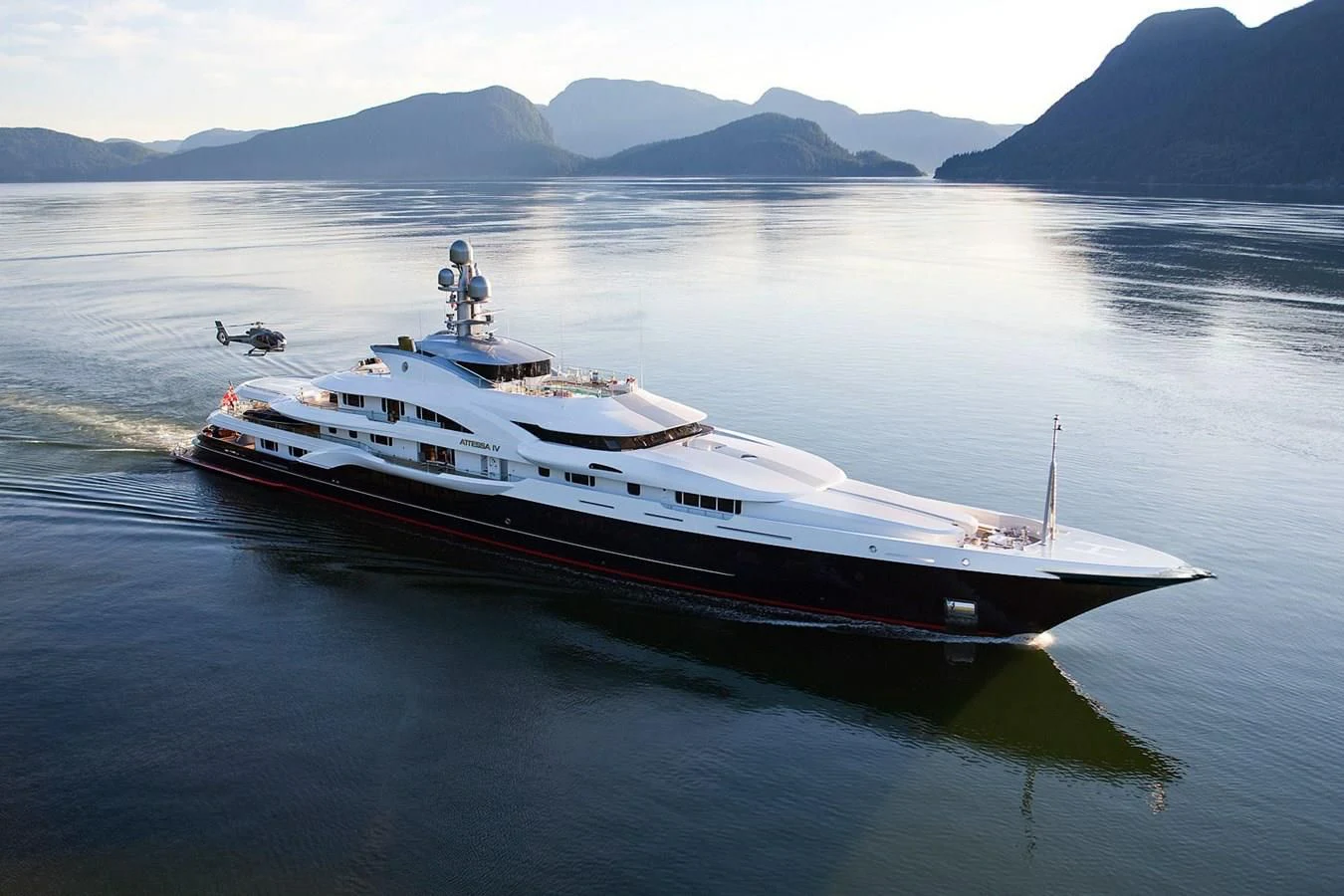 a boat in the water aboard ATTESSA IV Yacht for Sale
