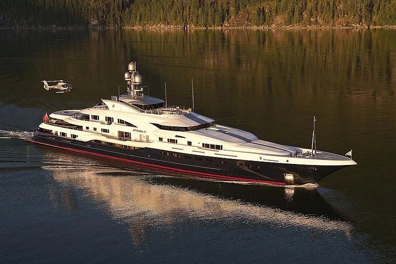 a boat on the water aboard ATTESSA IV Yacht for Sale