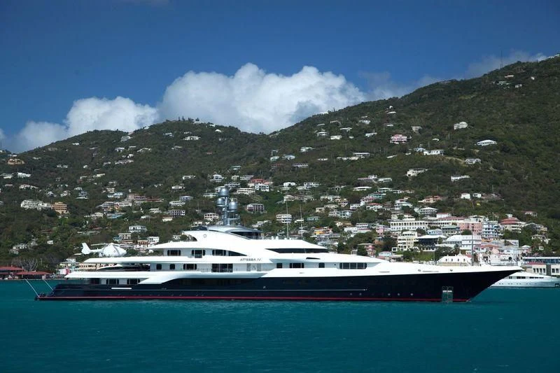 a ship on the water aboard ATTESSA IV Yacht for Sale