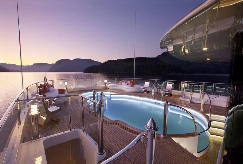 a boat on the water aboard ATTESSA IV Yacht for Sale