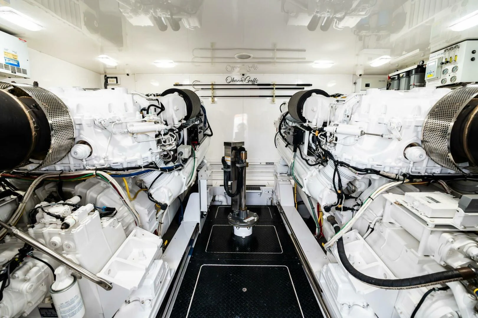 a room with machinery aboard LITTLE AUDREY Yacht for Sale