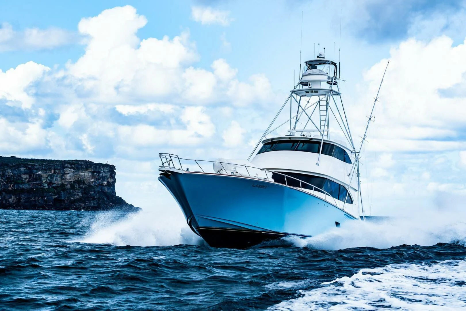 a boat on the water aboard LITTLE AUDREY Yacht for Sale