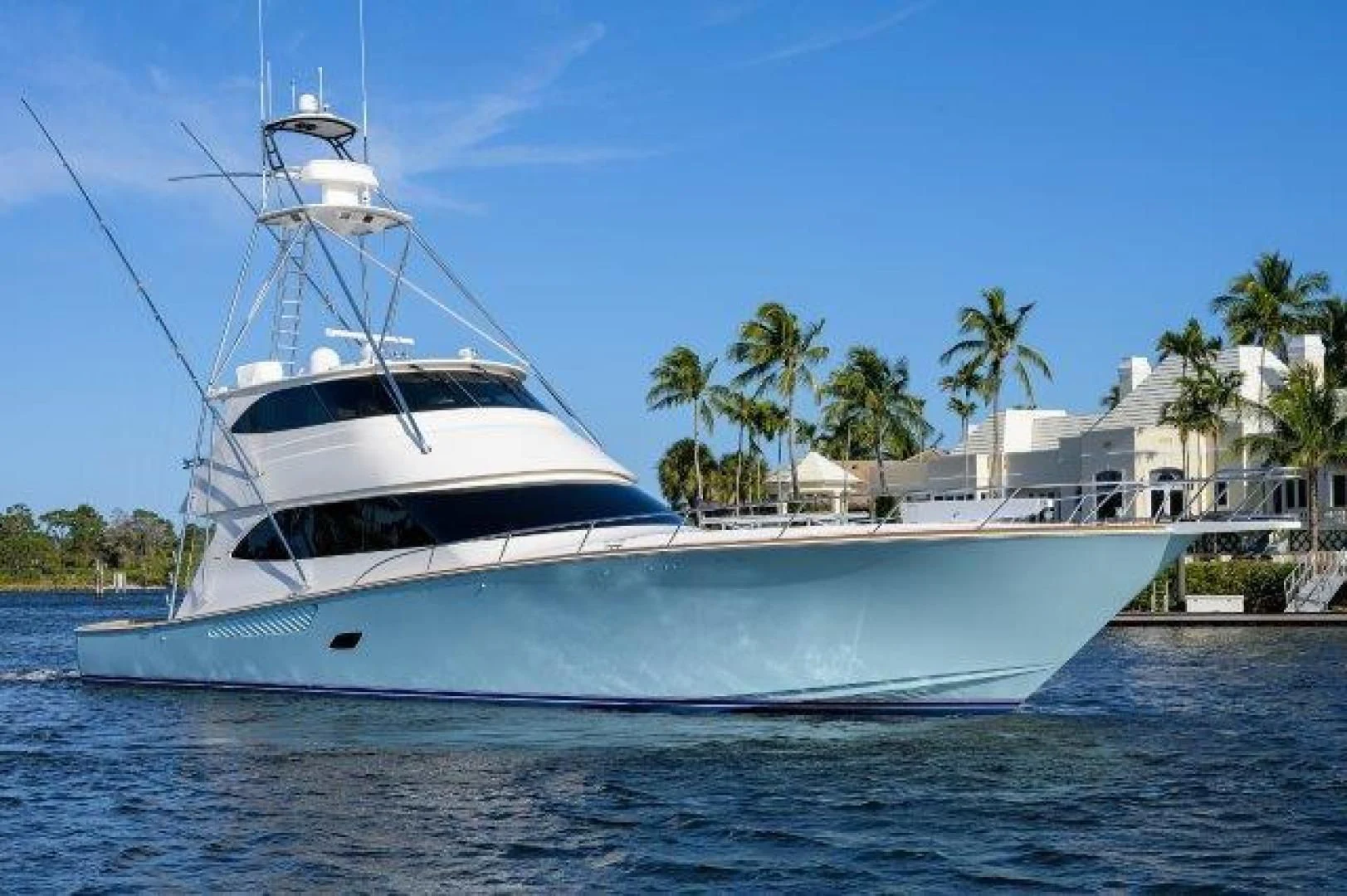 a white boat on the water aboard LITTLE AUDREY Yacht for Sale