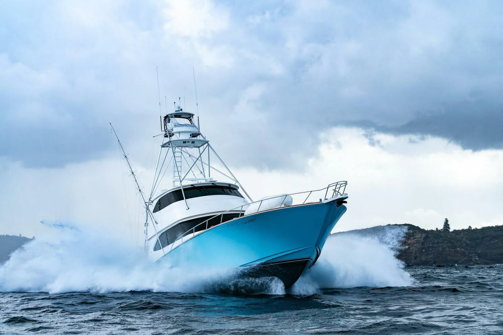 a boat on the water aboard LITTLE AUDREY Yacht for Sale