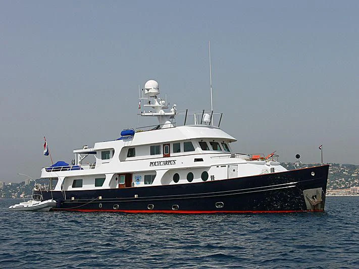 a boat in the water aboard IBI Yacht for Sale