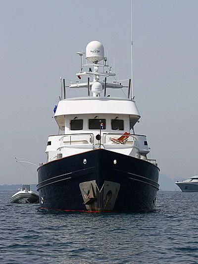a boat in the water aboard IBI Yacht for Sale