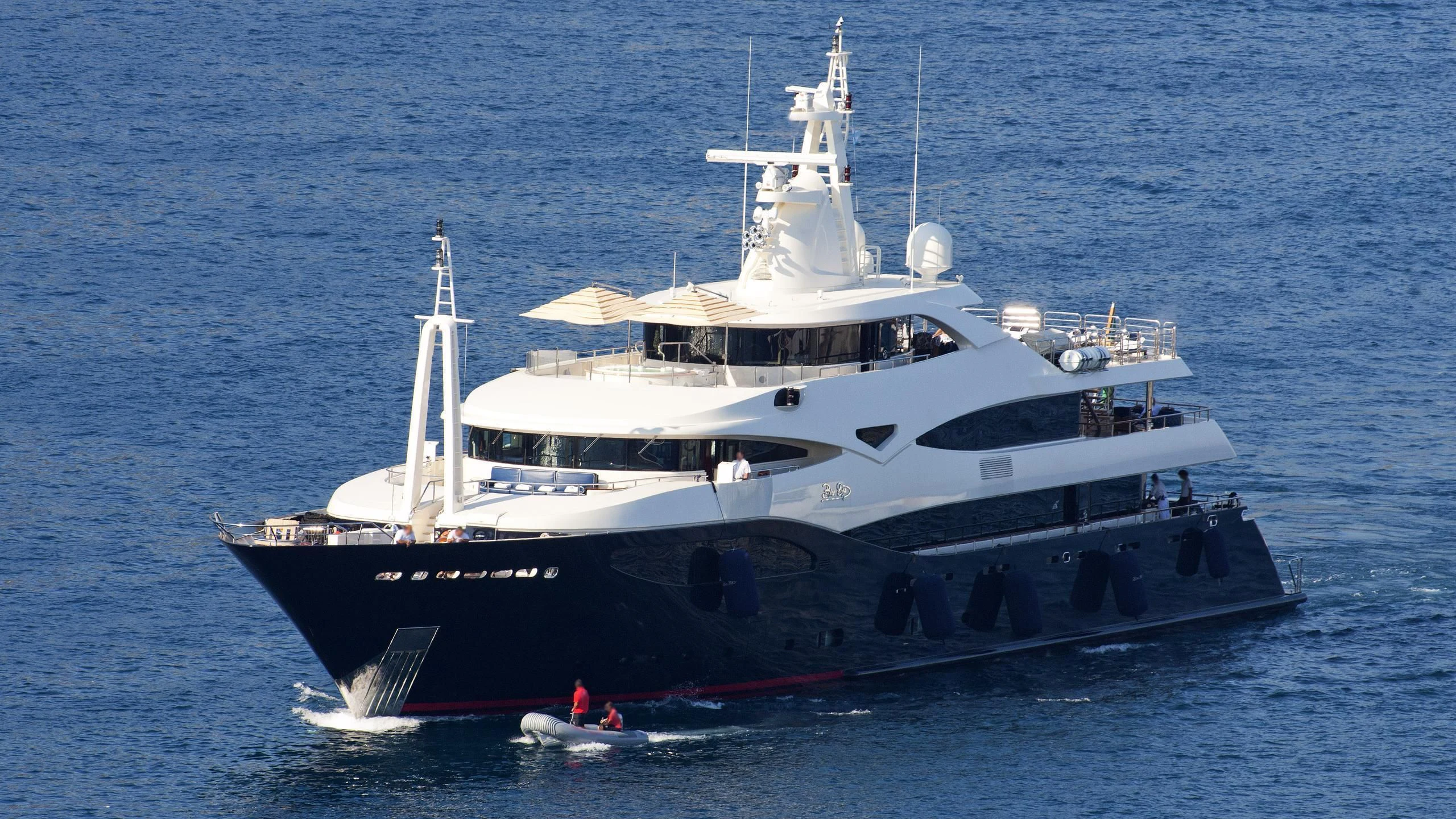 a large boat in the water aboard BEOL Yacht for Sale