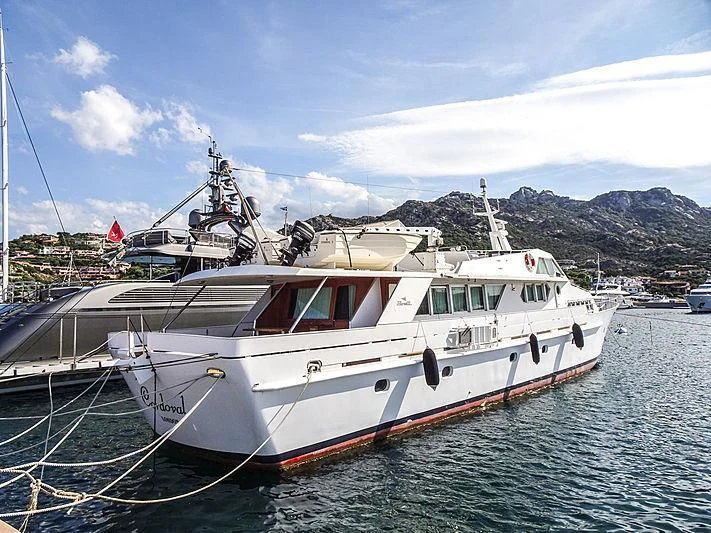 a boat in the water aboard CORDOVAL III Yacht for Sale