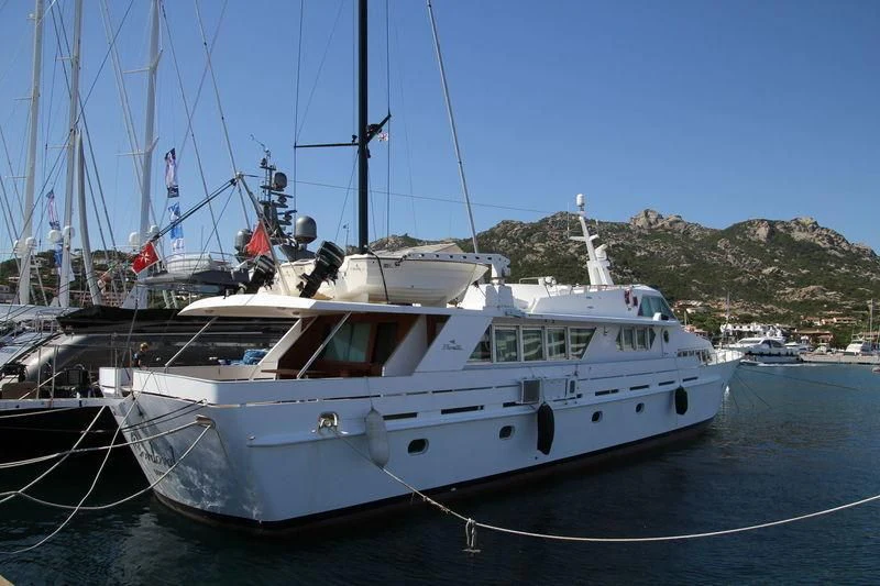a boat in the water aboard CORDOVAL III Yacht for Sale