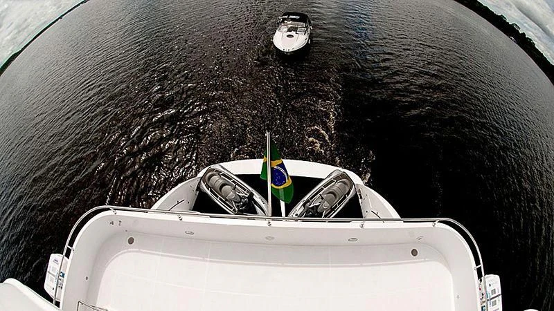 a boat in the water aboard ZENITH Yacht for Sale